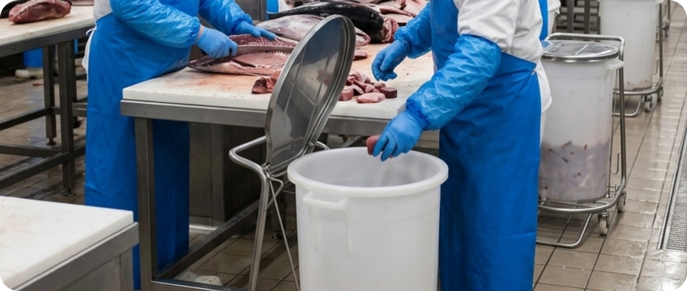 Gestione degli scarti organici nel settore ittico: come una gestione inefficiente può impattare su igiene e contaminazioni